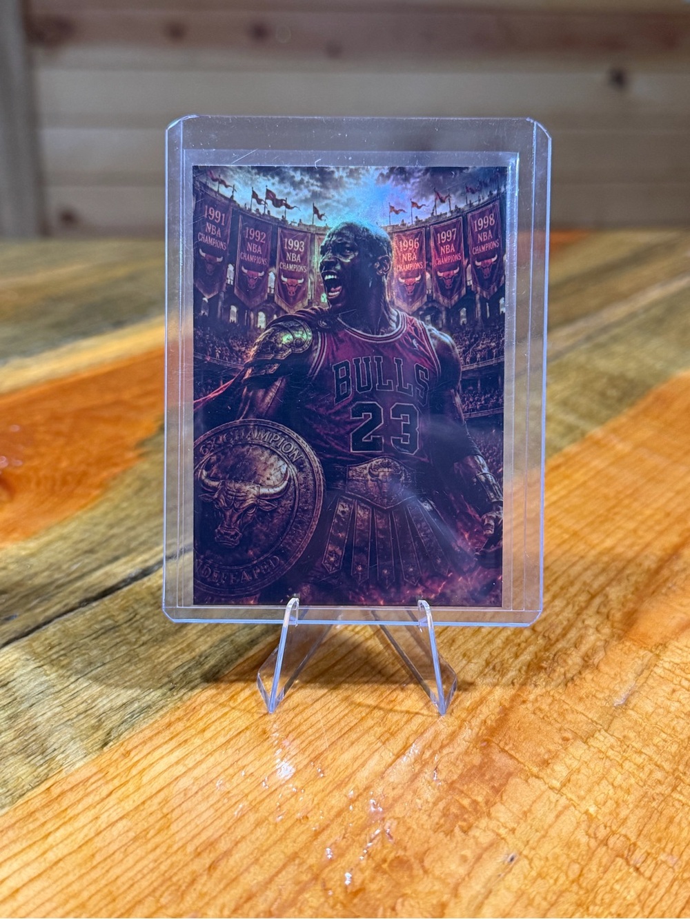 Michael Jordan 6x Champion Custom Basketball Trading Card